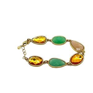 Avon Bracelet Tropical Breeze Miami Palm Springs Vibes Gold Tone New In Box